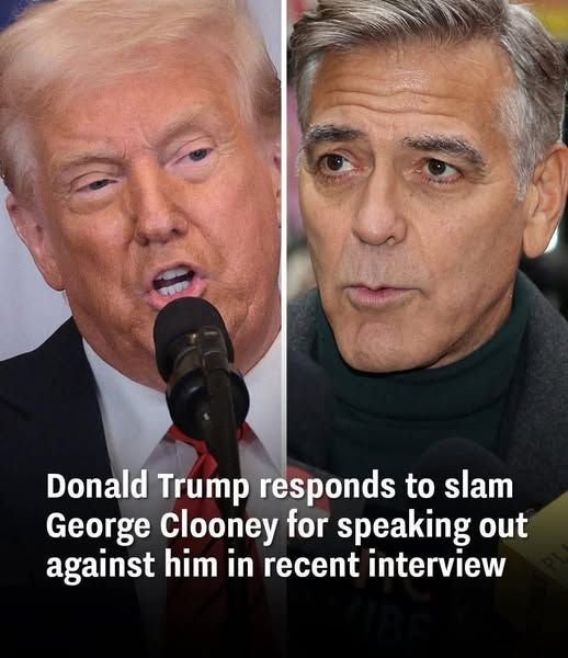 George Clooney calls out Trump on 60 Minutes, but the president doesn’t hold back