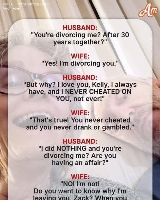 Woman Asks Husband of 30 Years for Divorce Even Though He’d Done Nothing — Story of the Day