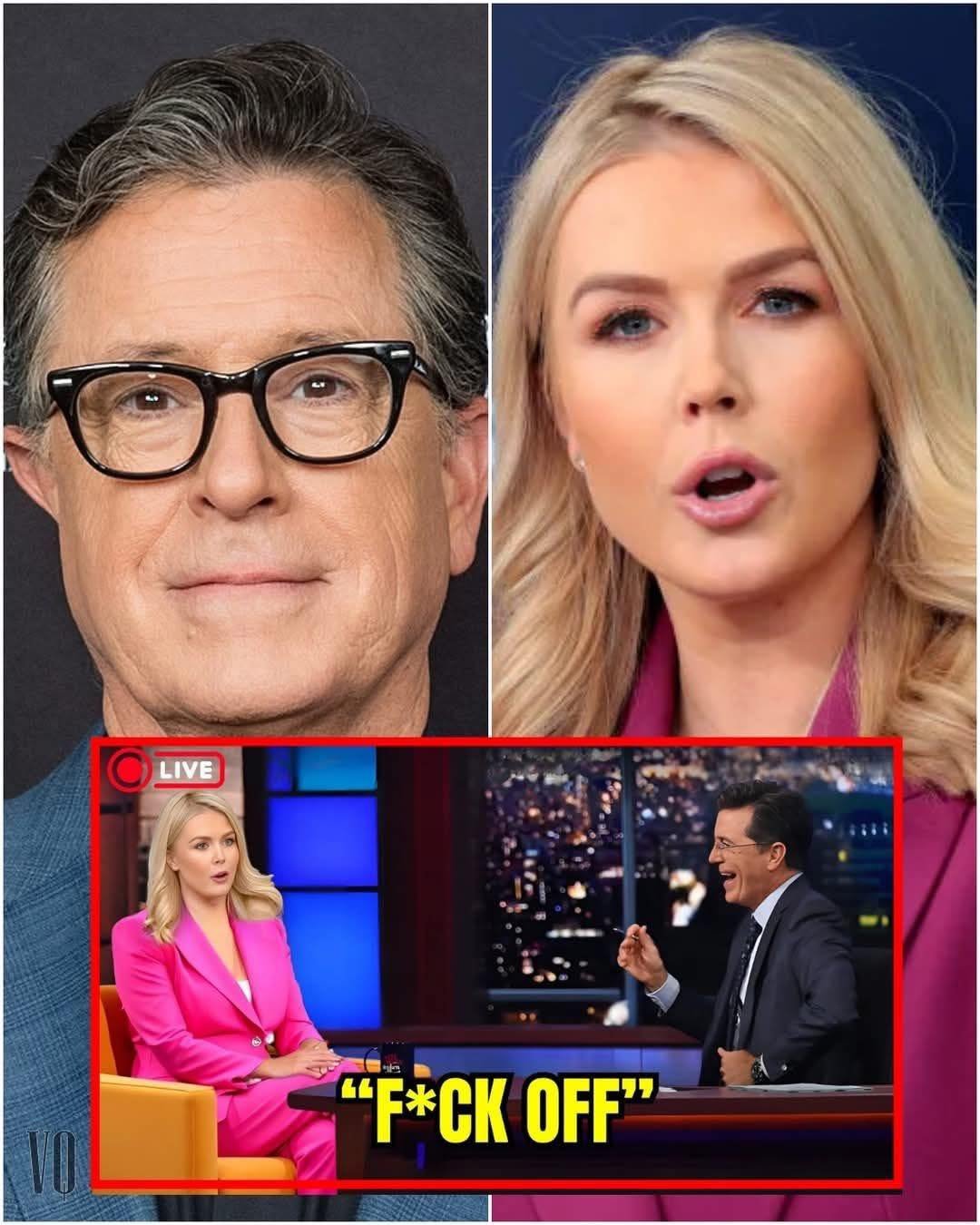 Karoline Leavitt responds harshly on Stephen Colbert’s show, what truth makes everyone stunned?