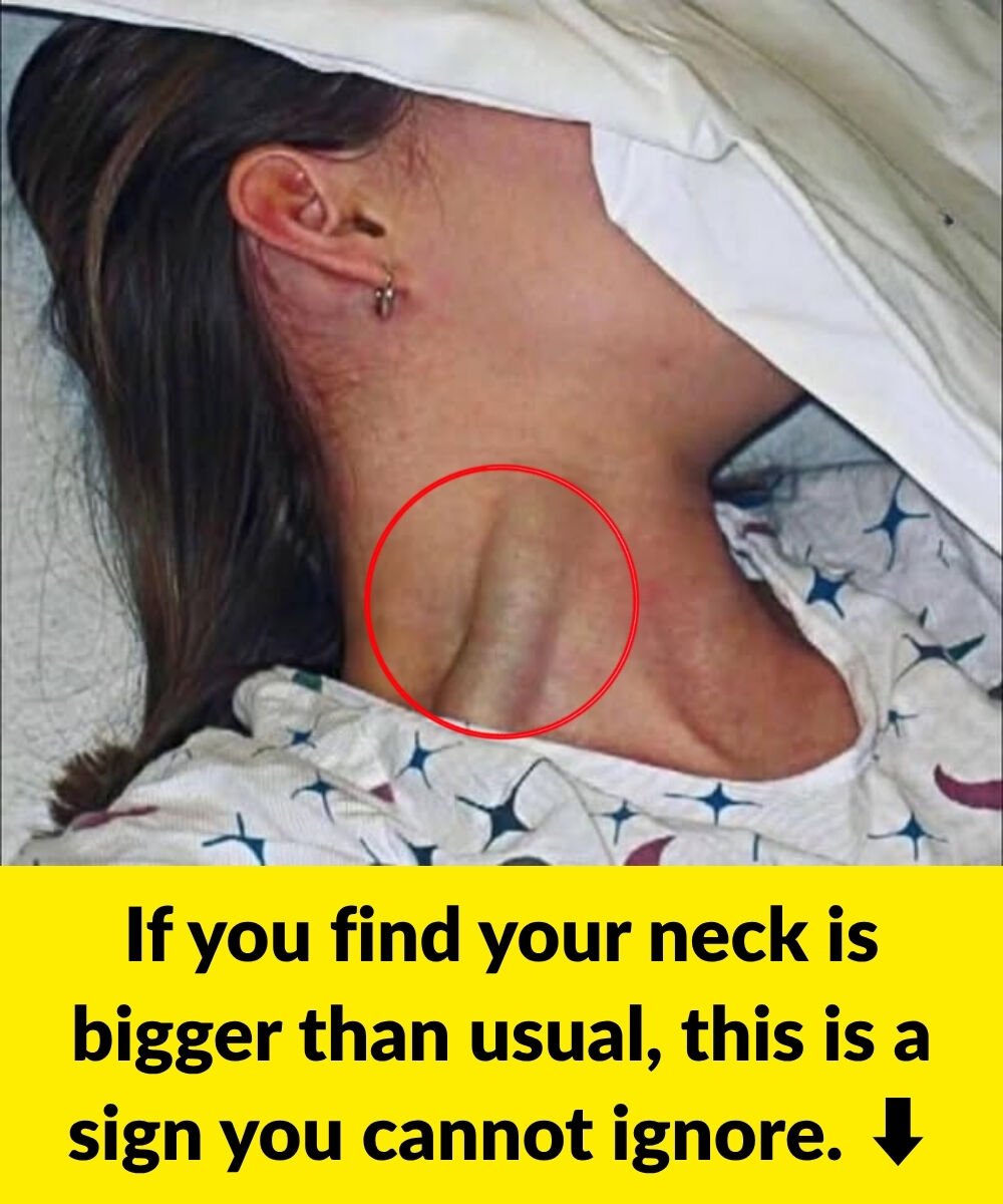 If you find your neck is bigger than usual, this is a sign you cannot ignore.