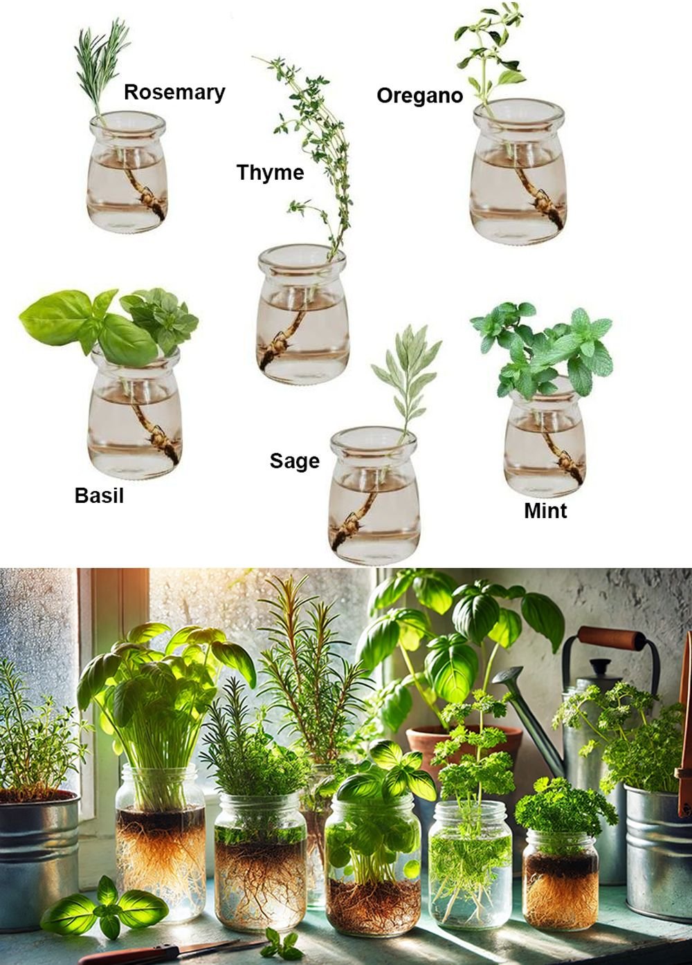 Growing Herbs in Water: A Simple and Space-Saving Method for Fresh Greens