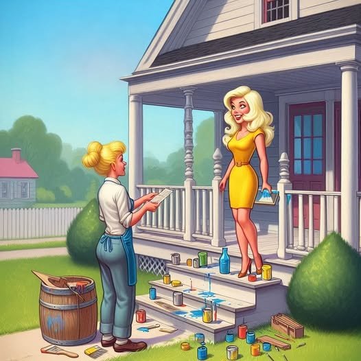 A blonde, looking to make some extra cash