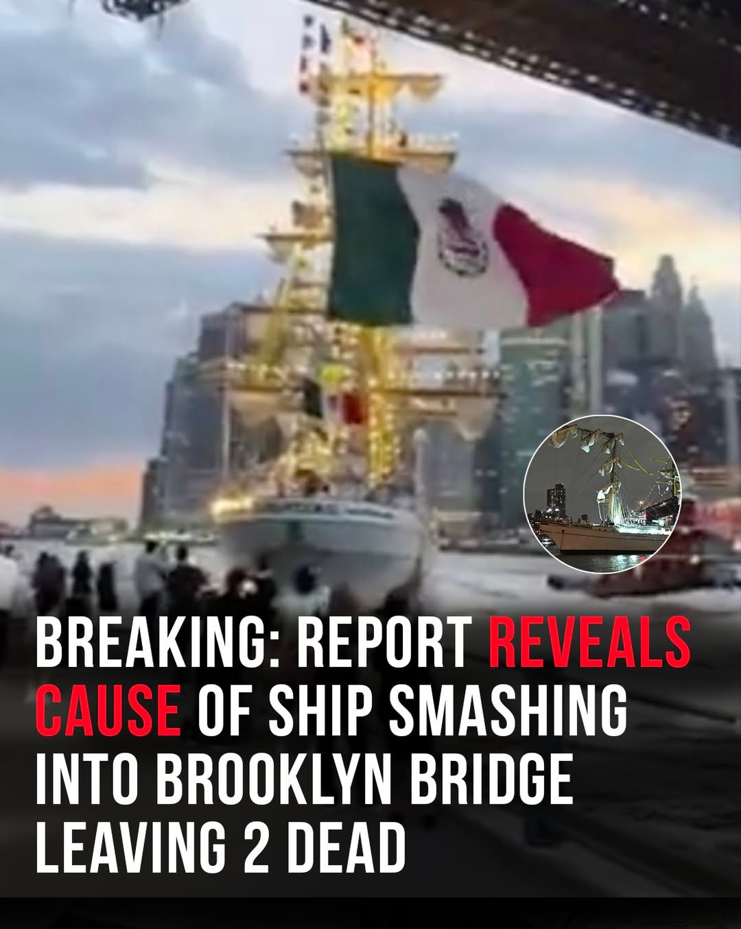 Initial report reveals cause of deadly Brooklyn Bridge crash