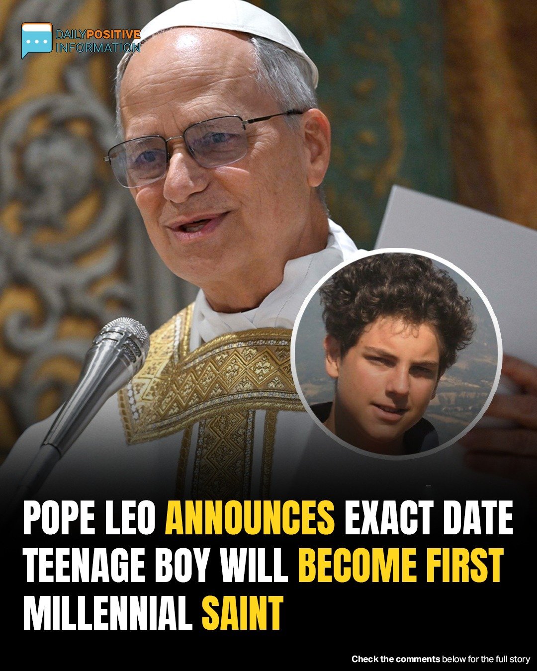 Pope Leo XIV Sets September 7 As Canonization Date For Carlo Acutis, First Millennial Saint