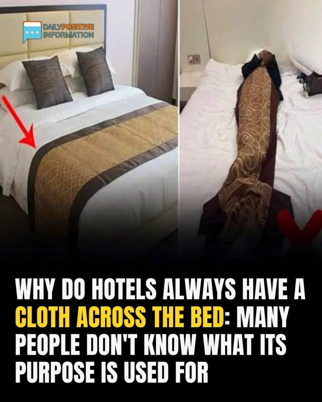 What’s The Purpose Of The Fabric Strip Across Hotel Beds