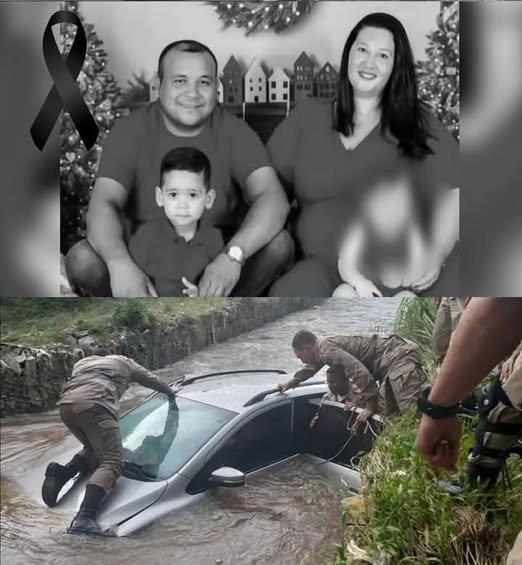 Father, mother and son are found dead in a car in a river, they were with their m…See more