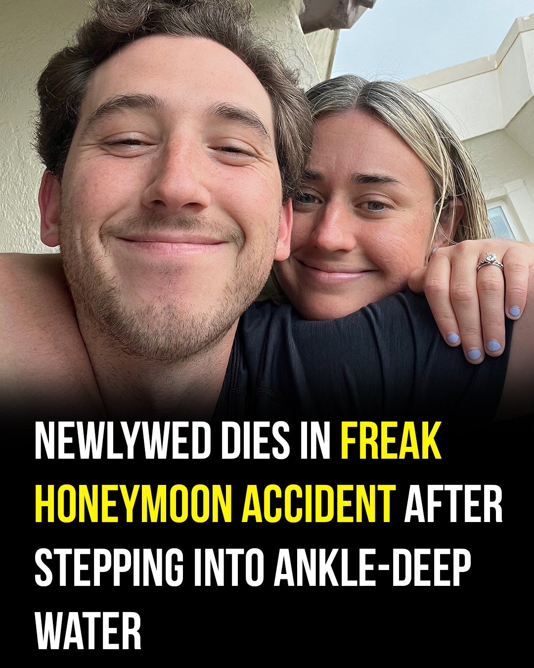 Newlywed dies in freak honeymoon accident after stepping into ocean