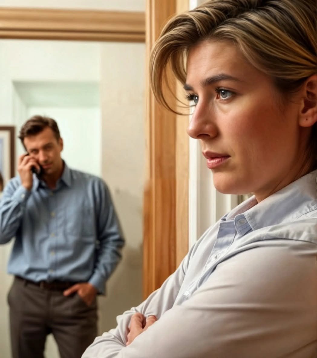 The husband, unaware that his wife was at home, revealed his secret during a phone chat with his mother.