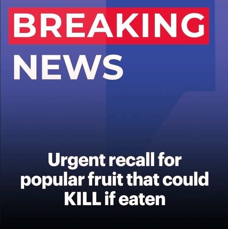 Urgent Food Safety Recall Issued for Fruit Products Sold Across Multiple Retailers