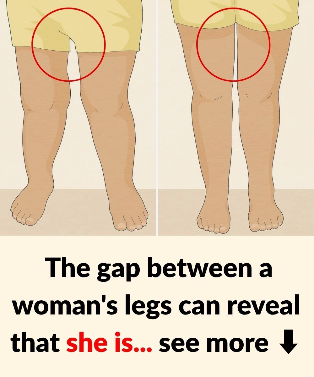 The gap between a woman’s legs can reveal that she is…