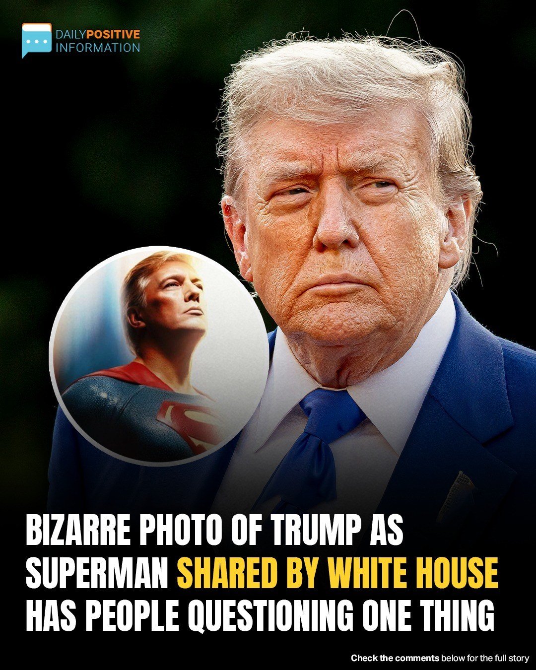 White House Sparks Outrage With ‘Superman Trump’ Image—Internet Demands Answers