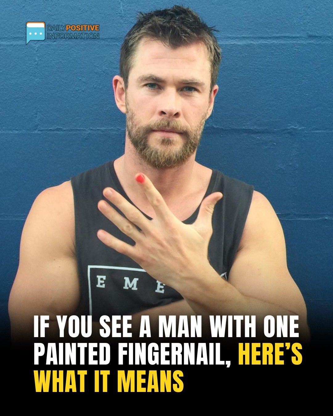 If You See A Man With One Painted Fingernail, Here’s What It Means