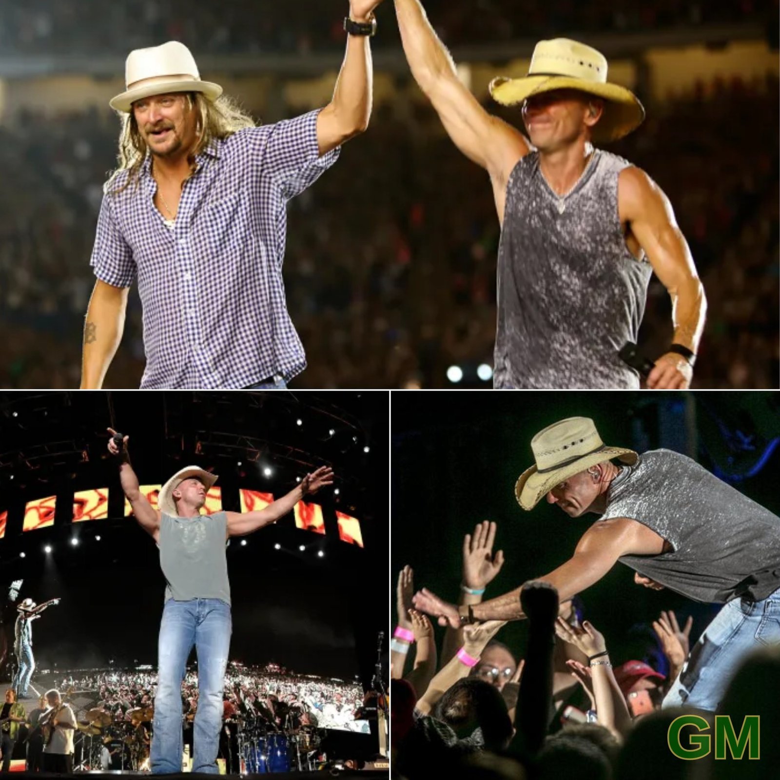 Ford Field was on fire when Chesney brought out Detroit’s Kid Rock, but what followed was more like a riot than a duet. In a fedora, a Lions vest, and without warning, Rock turned a country concert into a wild mashup of outlaw mayhem. Fans didn’t just cheer, they went crazy when “Cowboy” clashed with The Allman Brothers and David Allan Coe in a jaw-dropping medley