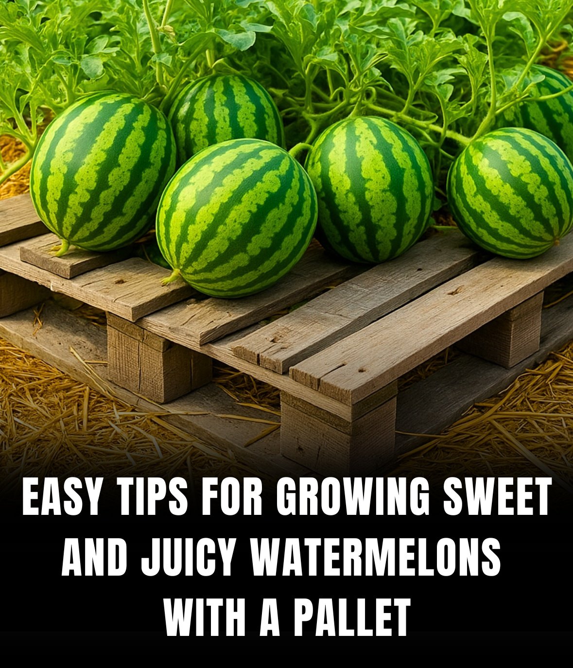 The Easiest Way I Grow Juicy Watermelons Using Pallets