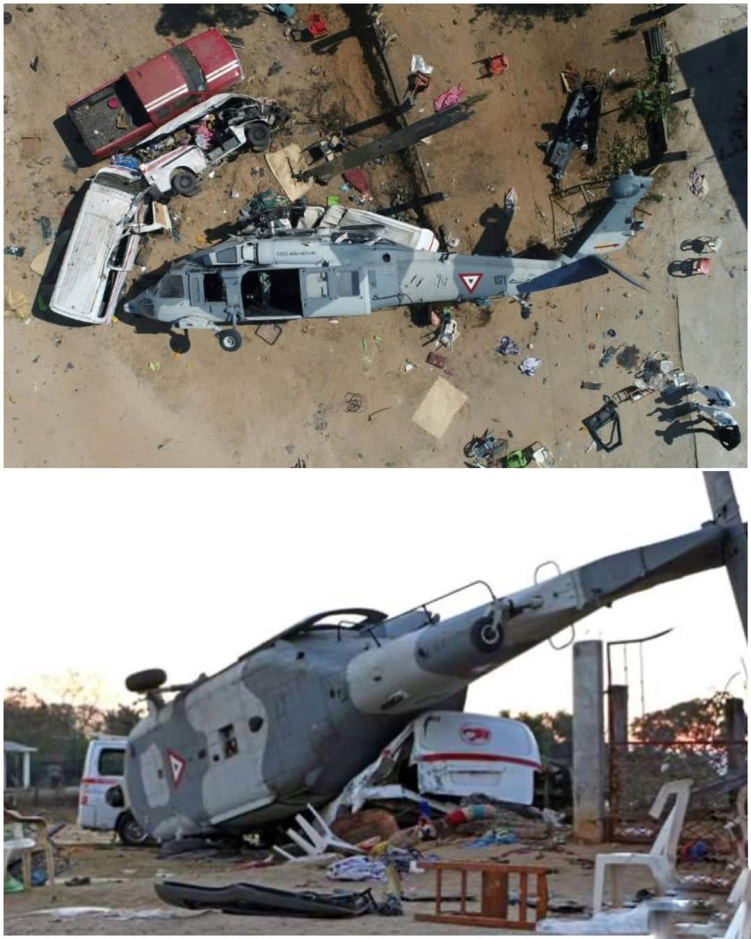 KiIIed14 Military helicopter crashes in Mexico