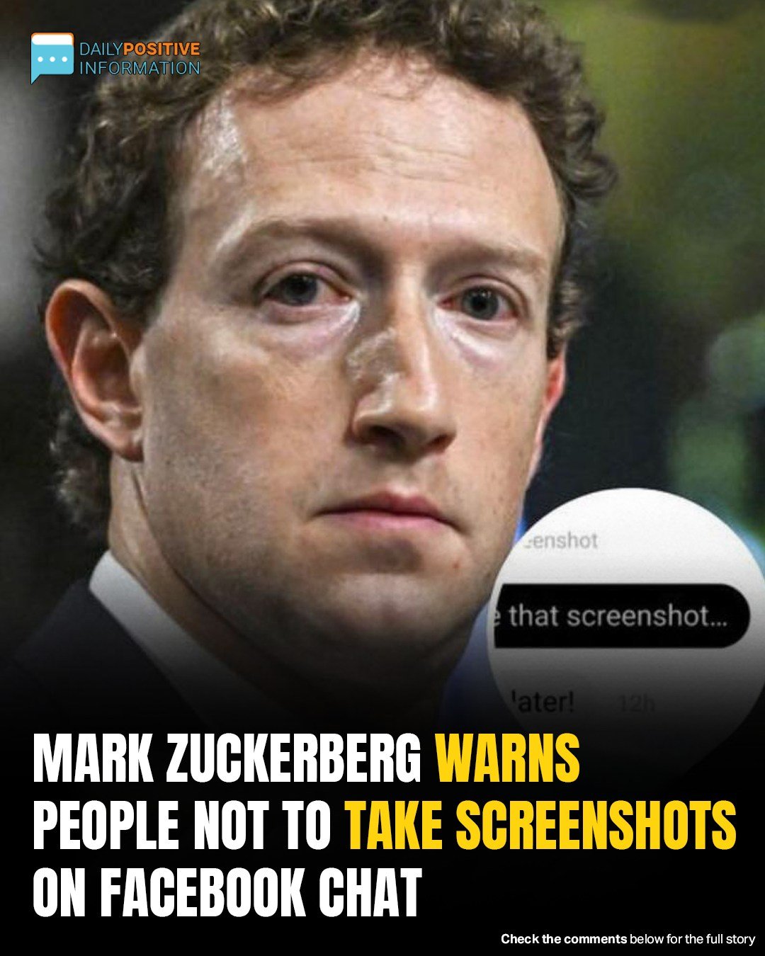 Mark Zuckerberg Warns Users Not To Take Screenshots On Facebook Messenger