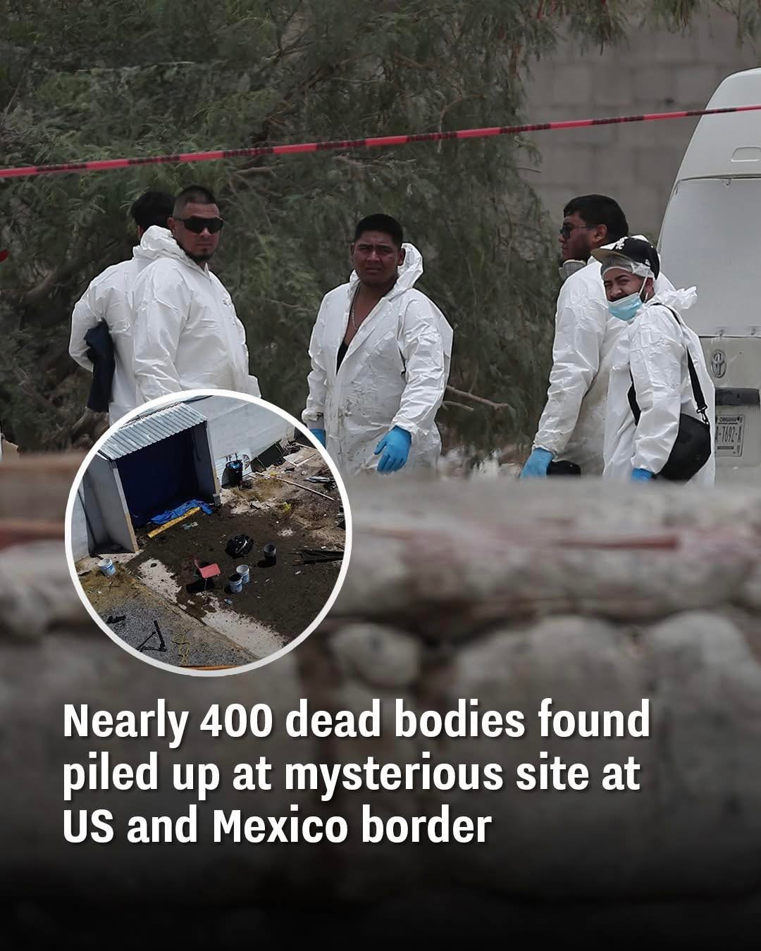 Nearly 400 dead bodies found piled up at mysterious site