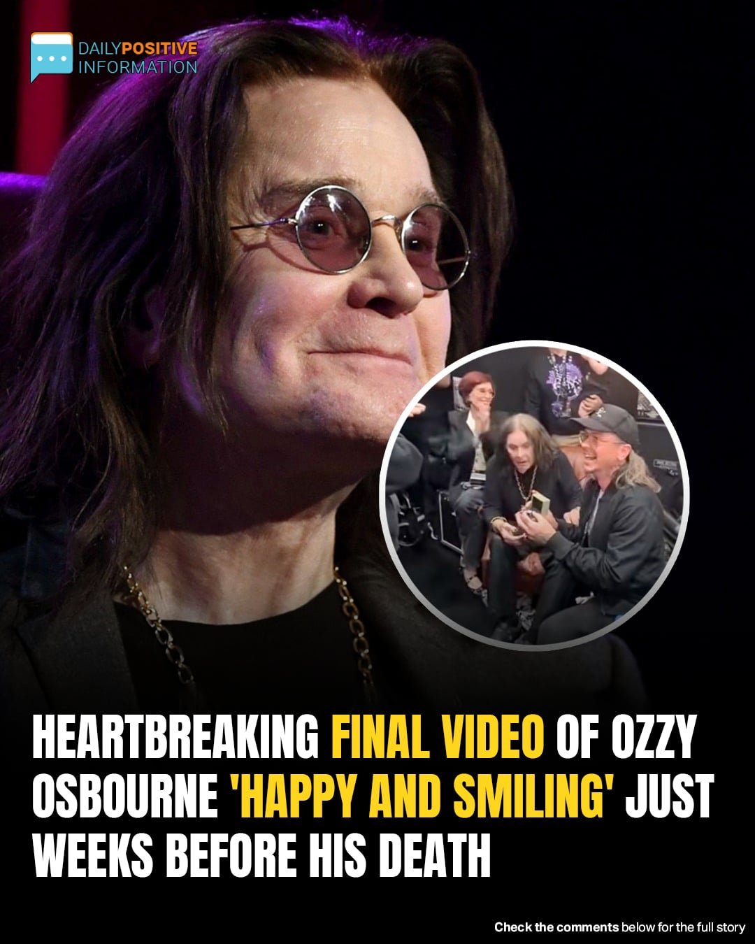 Heartbreaking Final Video Shows Ozzy Osbourne Happy & Smiling Weeks Before Death