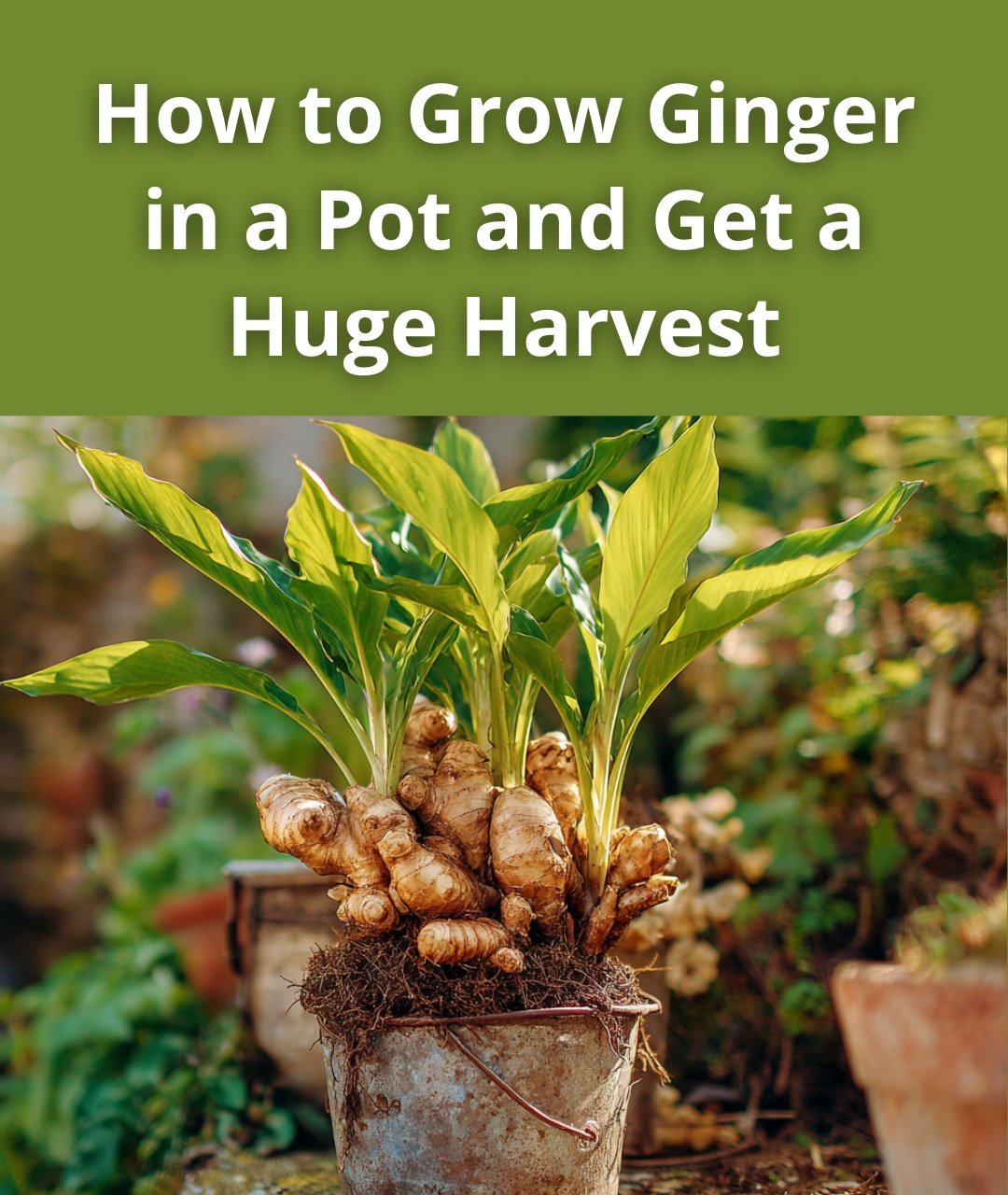 How to Grow Ginger in a Pot and Get a Huge Harvest
