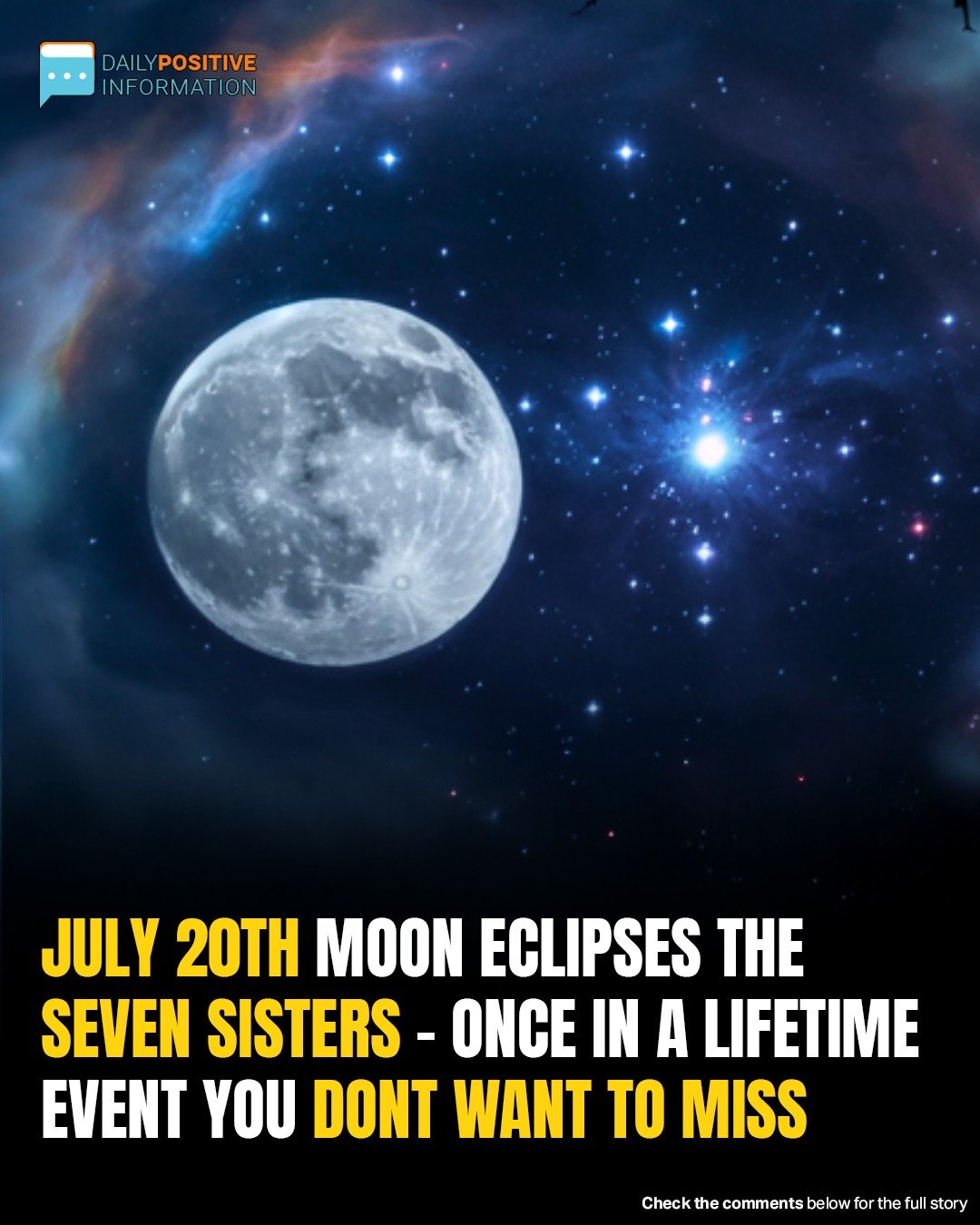 July 20th Moon Eclipses The Seven Sisters – Once In A Lifetime Event You Dont Want To Miss