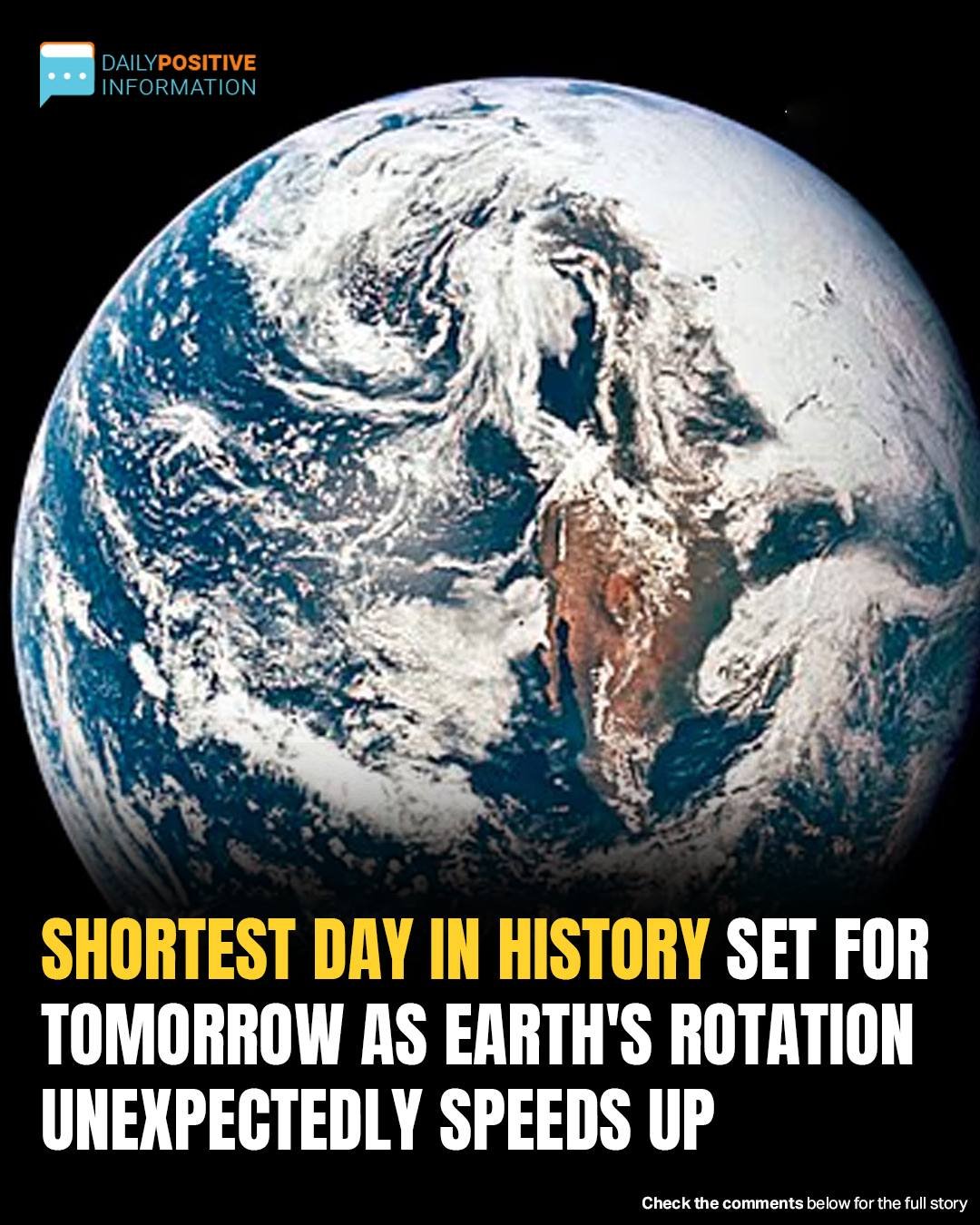 Earth Spins Faster Than Ever: Today Marks Shortest Day In Recorded History