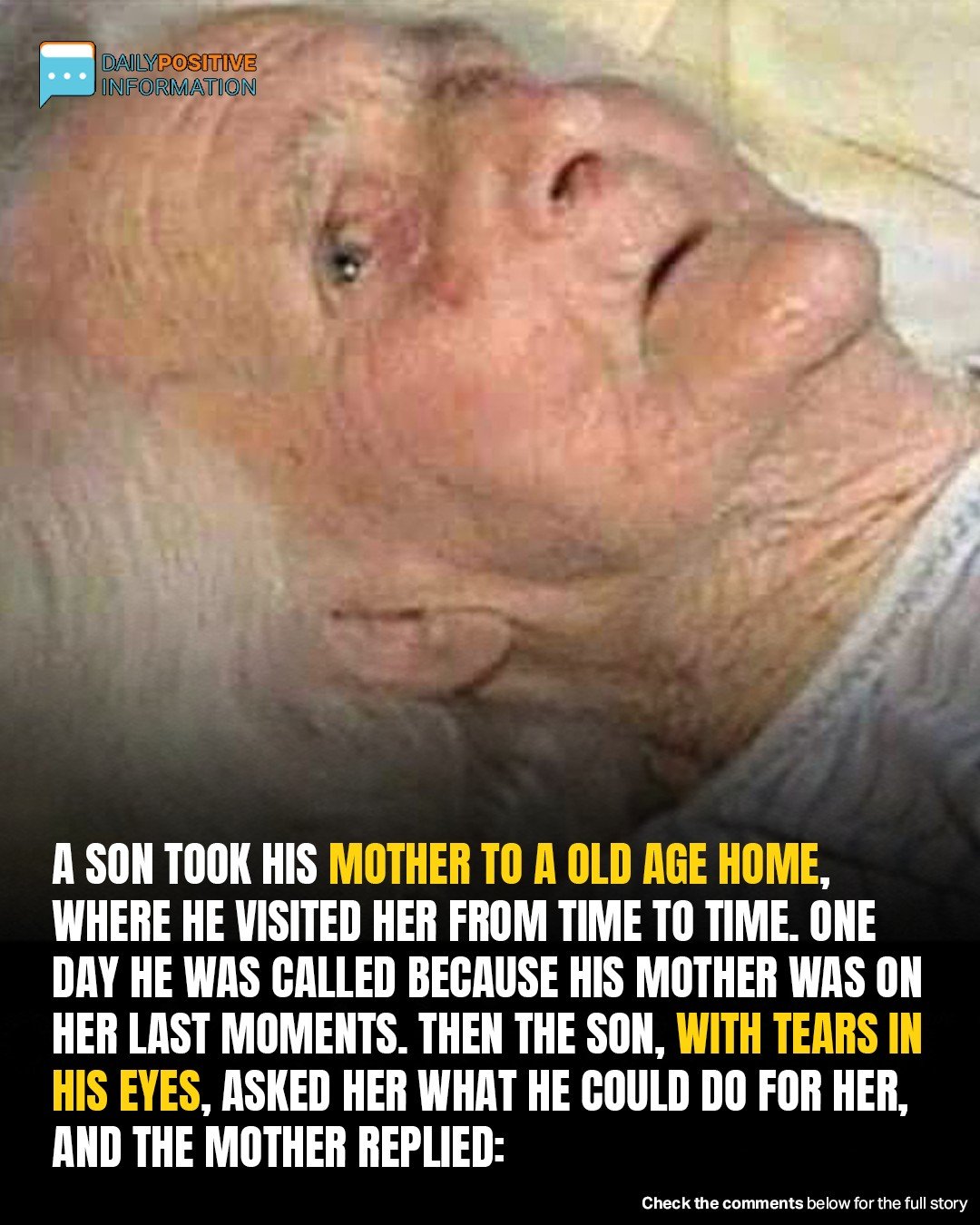 Son Took His Mother To A Nursing Home And Only Visited Her From Time To Time