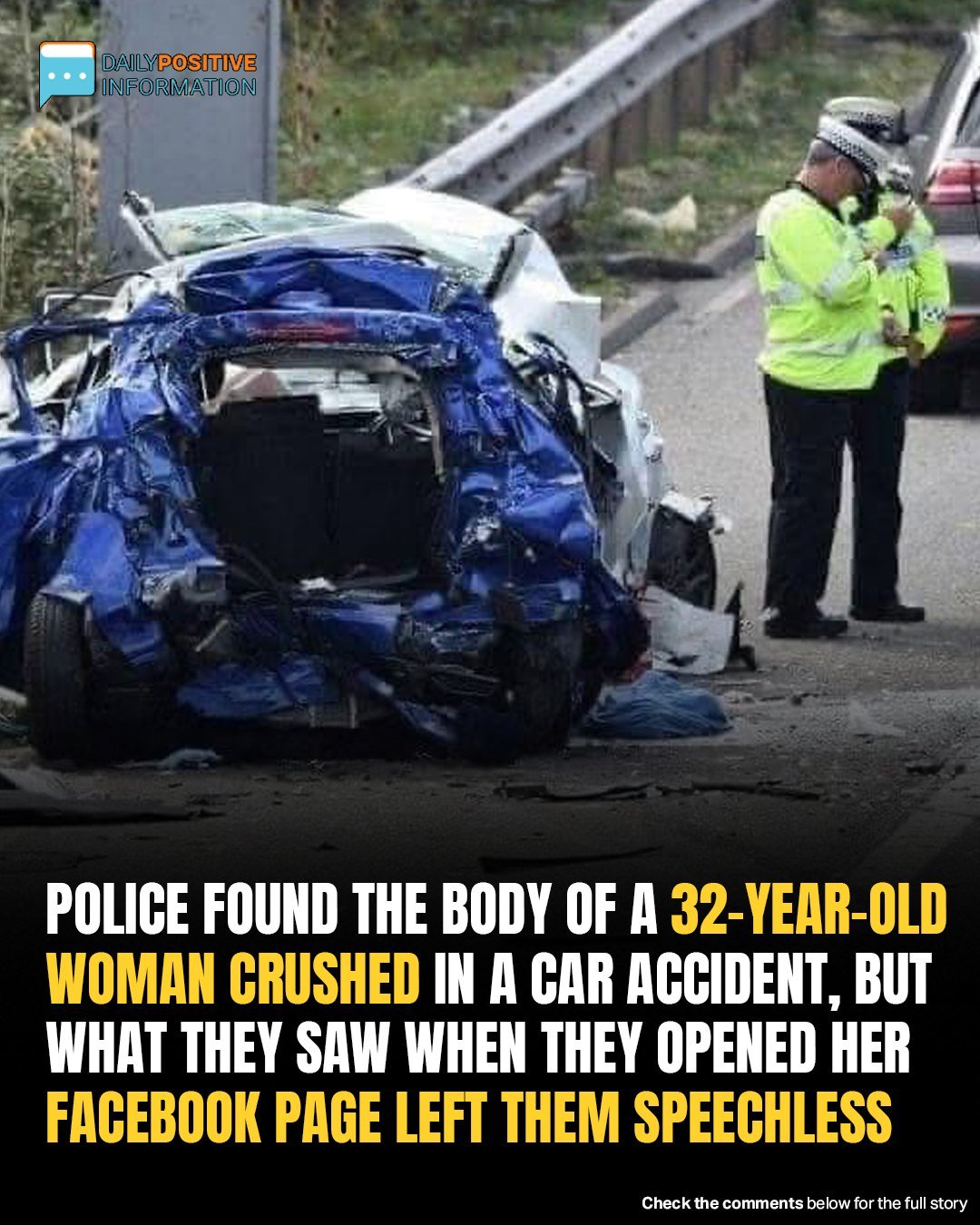 Woman Dies In Head-On Collision But When They Took Her Phone And Saw Her Facebook Page They Were Speechless