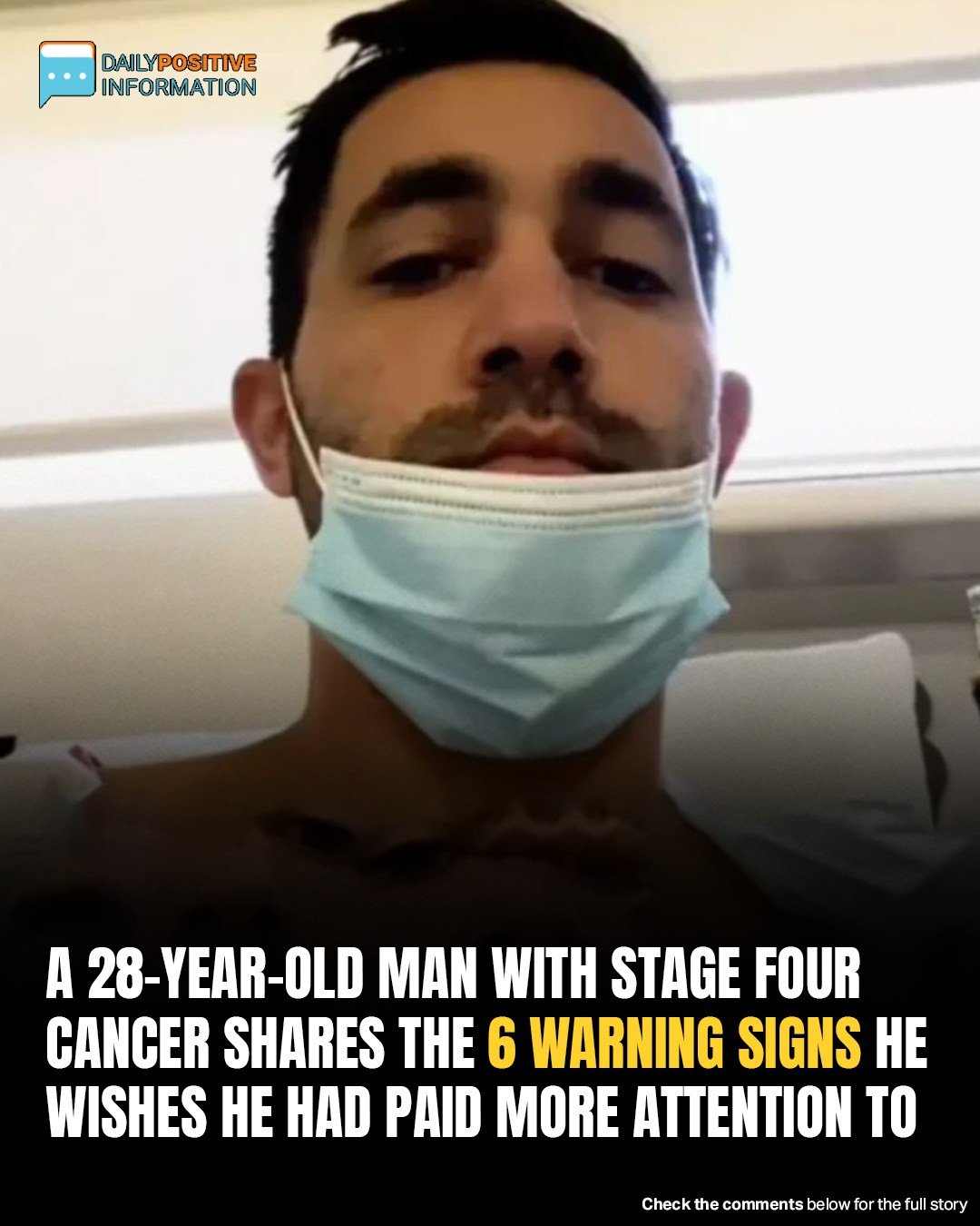 A 28-year-old Man With Stage Four Cancer Shares The 6 Warning Signs He Wishes He Had Paid More Attention To
