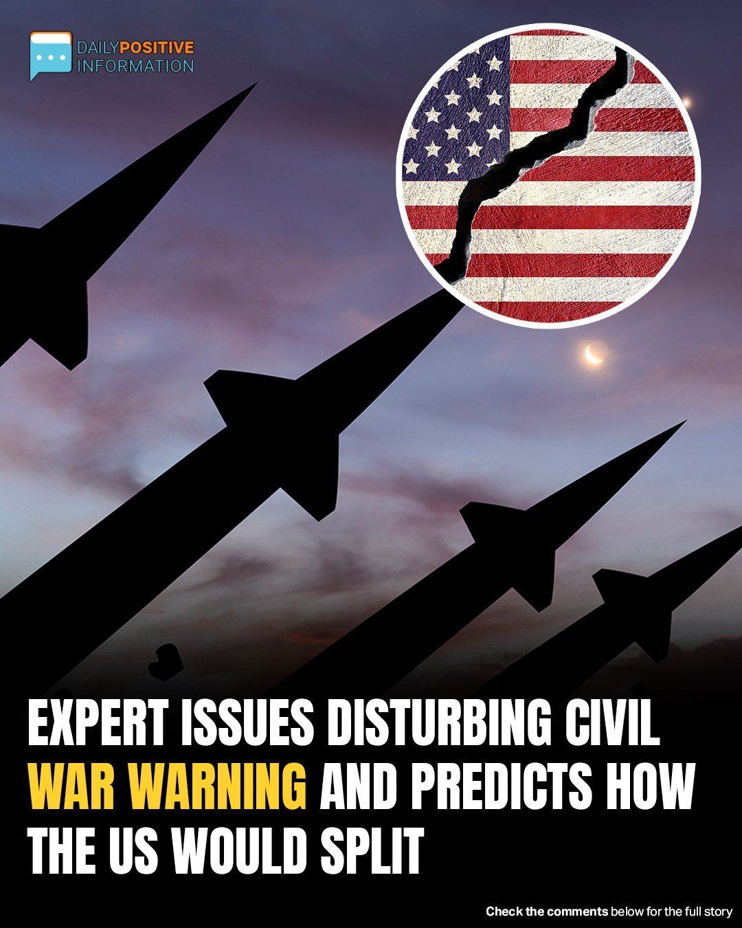 Expert Predicts Civil War Will Split The U.S.—The Map Is Terrifying