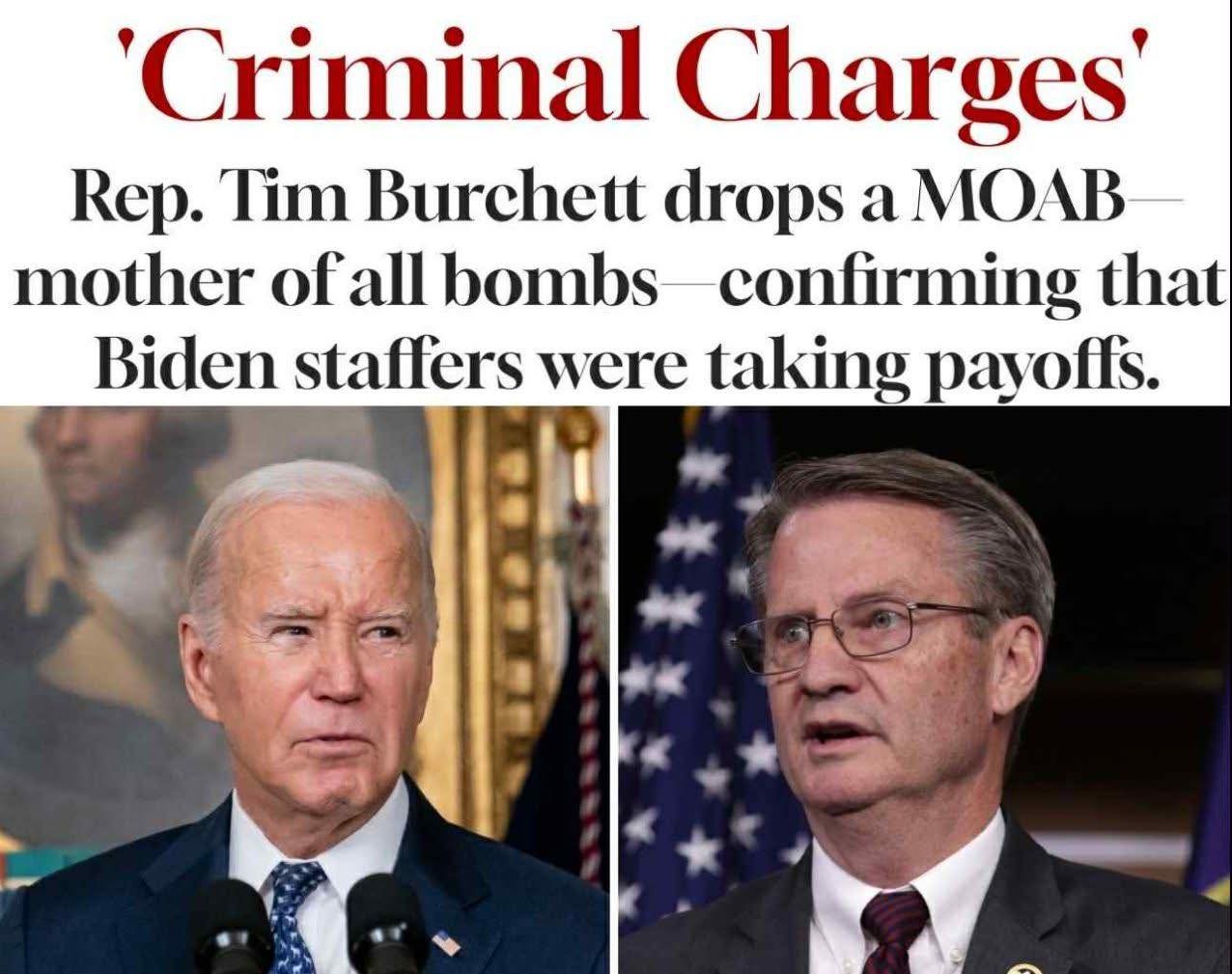 Rep. Burchett Claims Epstein Files Were ‘Destroyed’ By Biden Administration