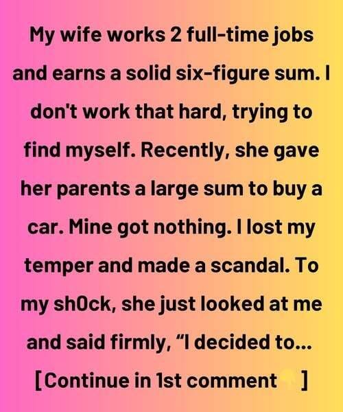 MY WIFE GAVE HER PARENTS A GIFT, BUT I NEVER EXPECTED WHAT SHE’D SAY NEXT