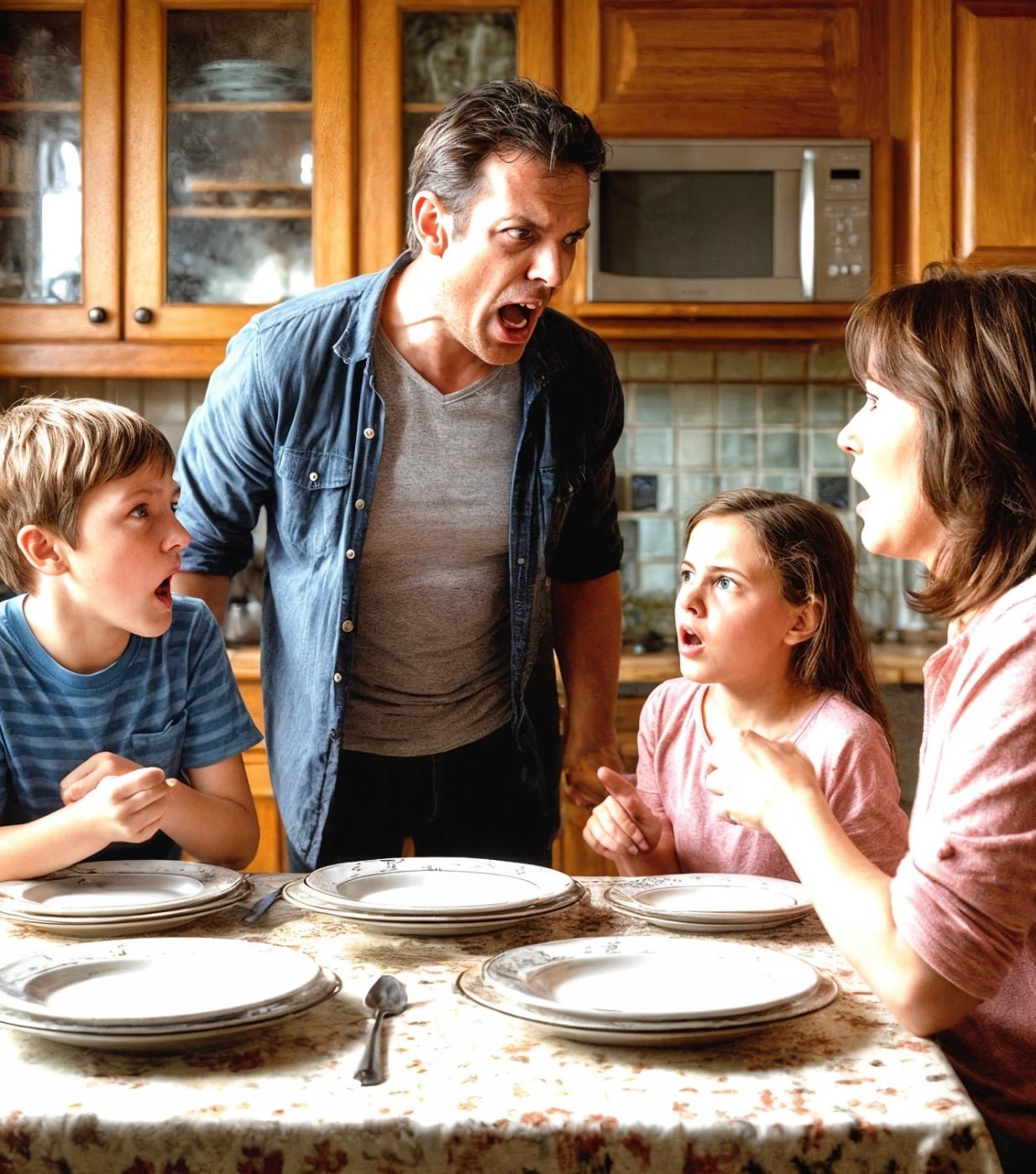 — Are these your children? Then you’ll have to feed them yourself, — the husband said coldly. — I don’t have any money right now.