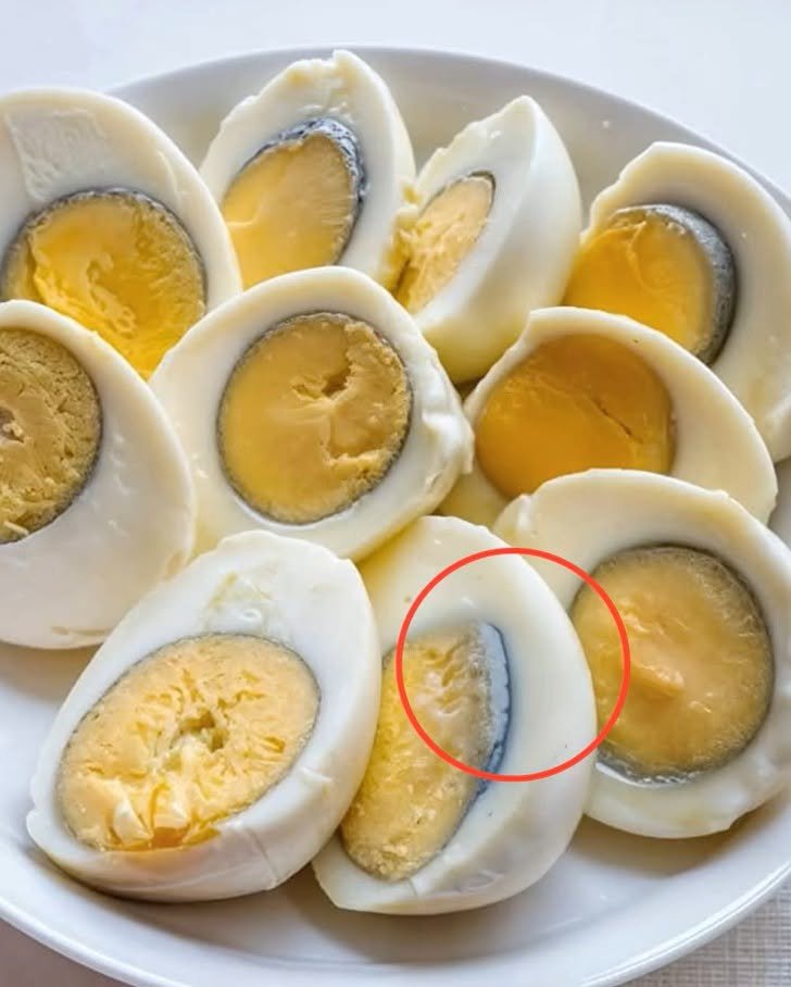What’s the reason behind the green ring seen on hard-boiled egg yolks?