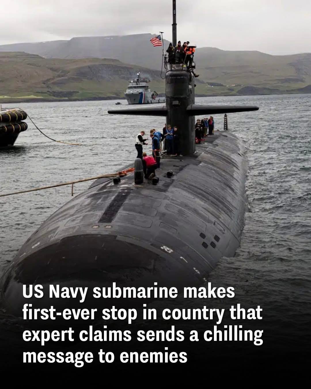 US Navy Submarine Makes Historic Stop in Iceland, Sending a Strong Signal to Adversaries
