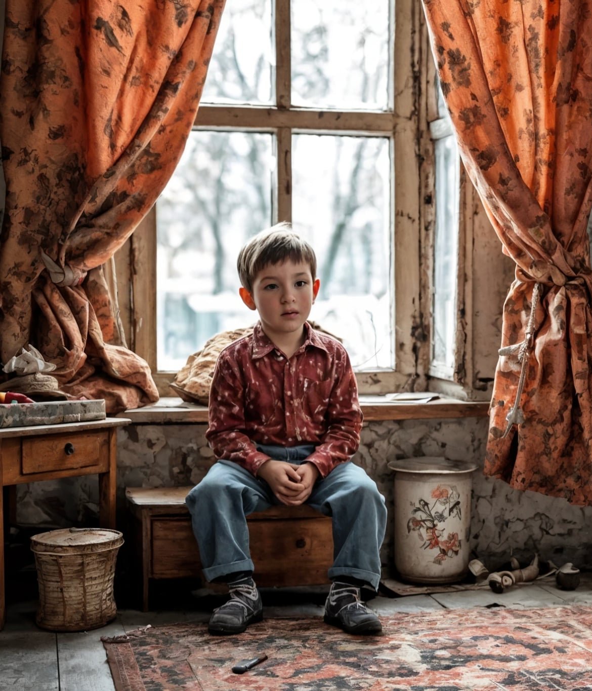 Irina raised Zhenya strictly. She brought up her son alone, not spoiling him much. Yet the boy had no less than others.