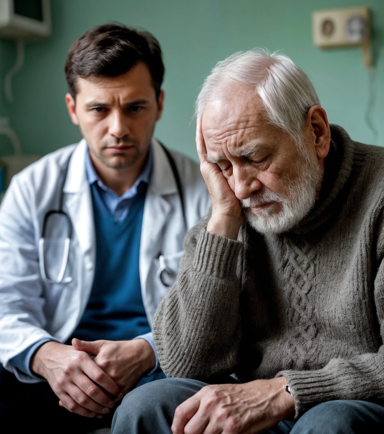 Parents abandoned him as a baby, and in old age his own father ended up in intensive care next to him.