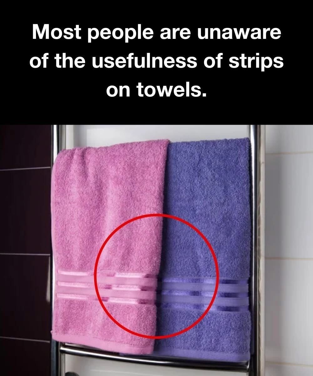 How Striped Towels Simplify Sorting and Stacking