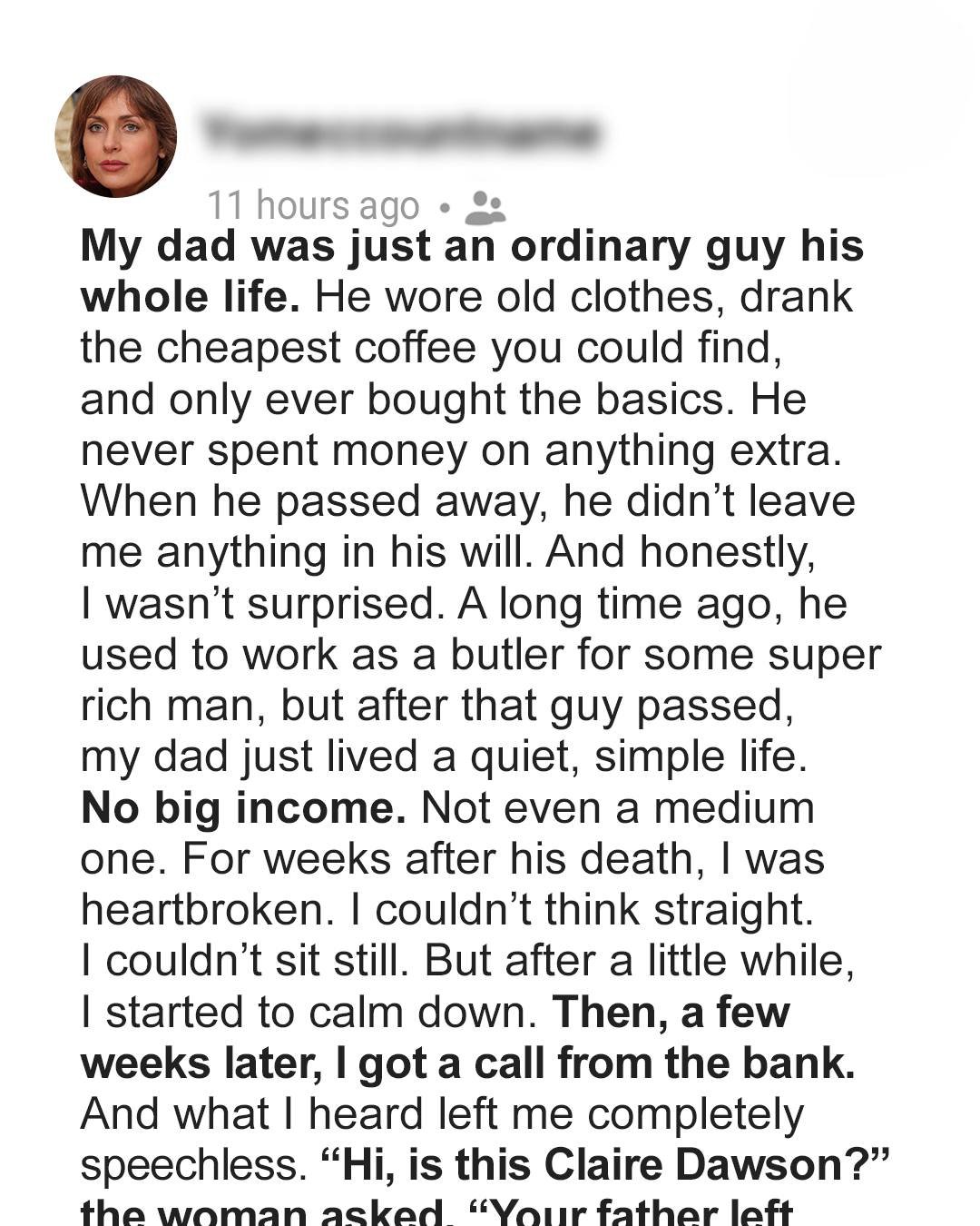 I Got Nothing in My Father’s Will… or So I Thought