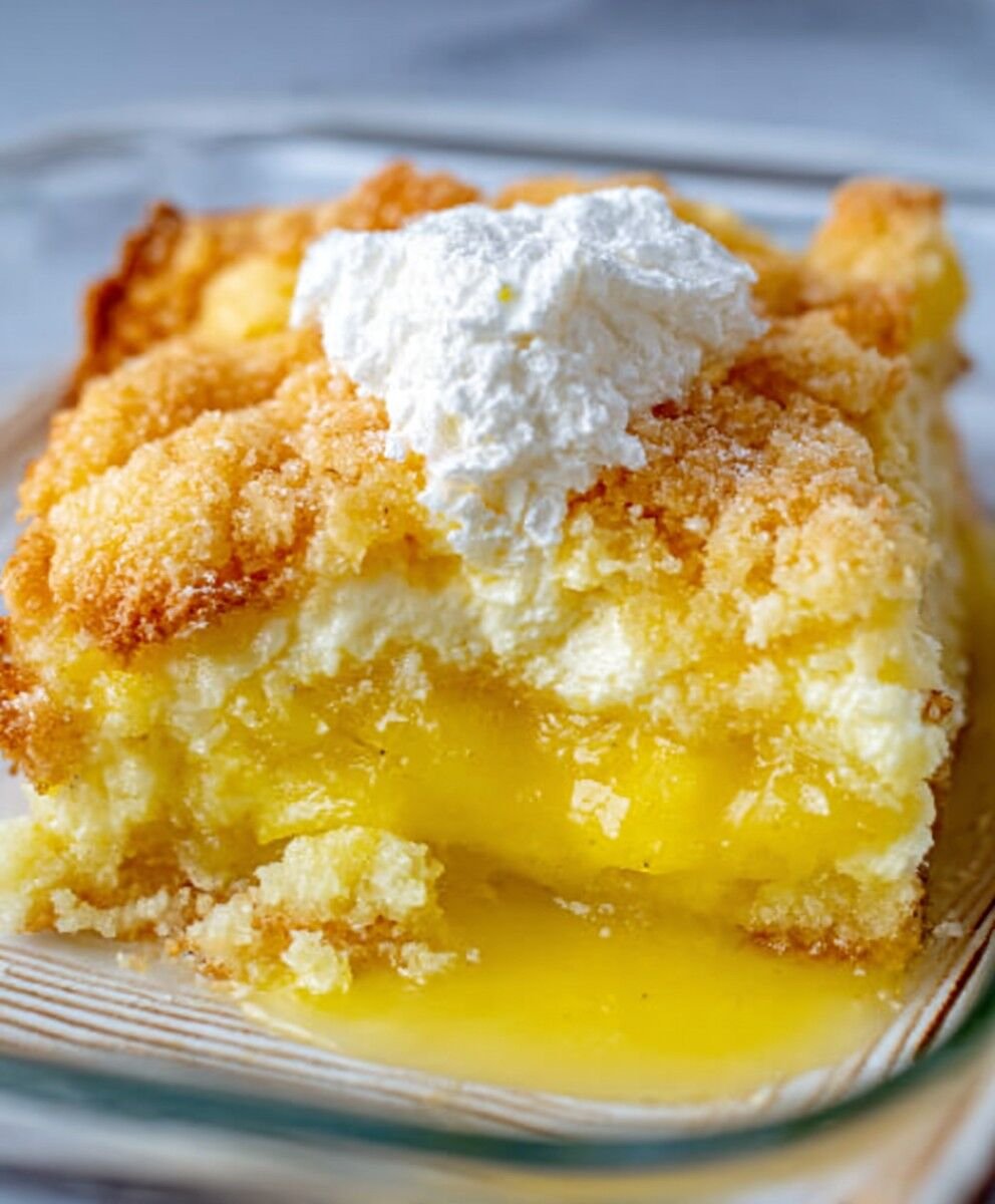 Lemon Cream Cheese Dump Cake