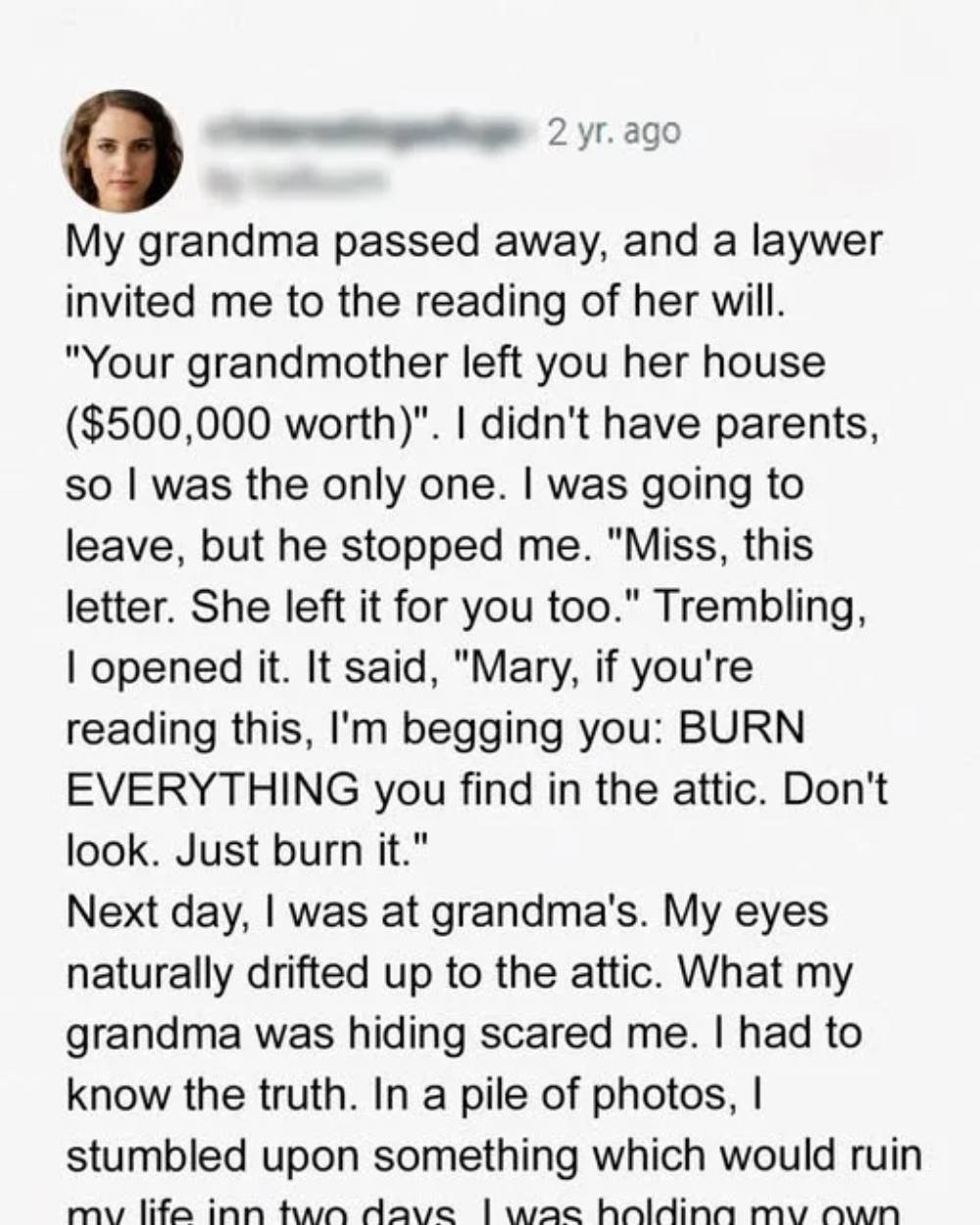 I Ignored My Inheritance Letter’s Warning — What I Found in the Attic Changed