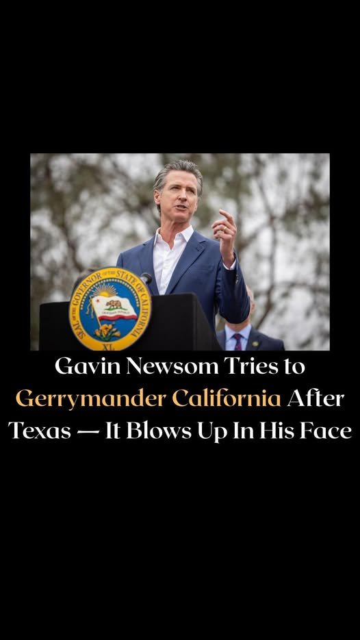 Newsom Gets Brutal News After Vowing to Further Gerrymander California