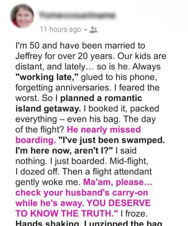 She Told Me to Check My Husband’s Bag—What I Discovered Changed Everything