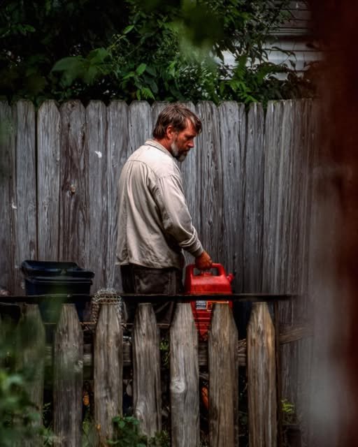 My Husband Said He Was Driving to His Childhood Friends Funeral – But Then I Found Him Behind Our Country House, Dousing Something in Gasoline