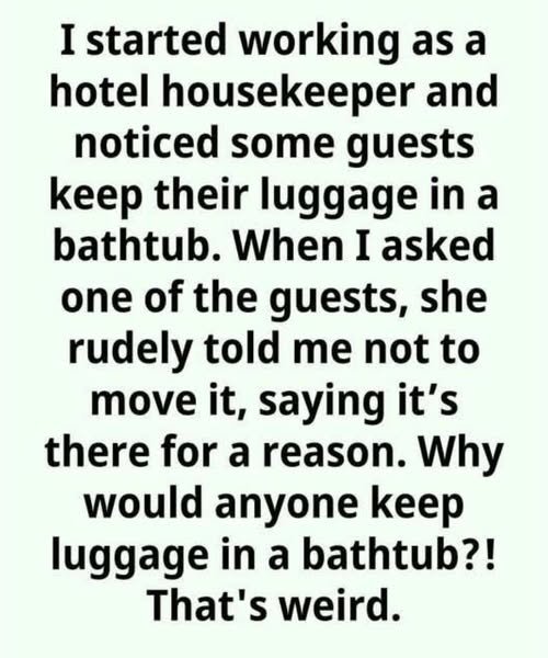 Why You Should Put Luggage in Your Hotel Room’s Bathtub