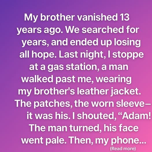 A Jacket, A Stranger, and the Brother I Thought I’d Lost Forever