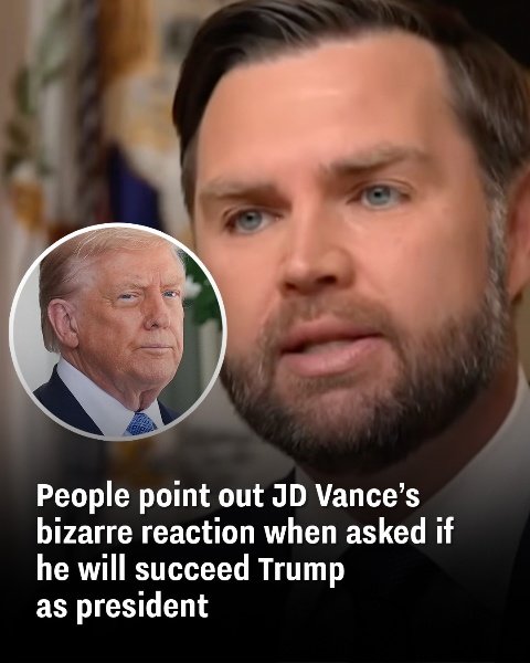 Observers highlight JD Vance’s strange response when asked about succeeding Trump as president