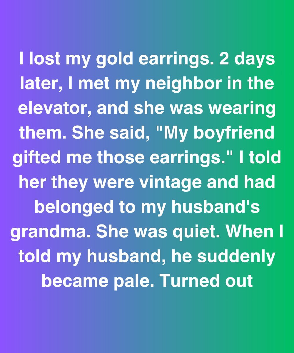 The Earrings My Husband Swore He’d Never Seen