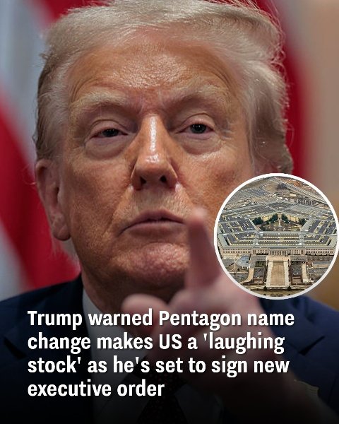 Trump Says Pentagon’s New Name Turns US Into a ‘Laughing Stock’ as He Prepares Executive Order