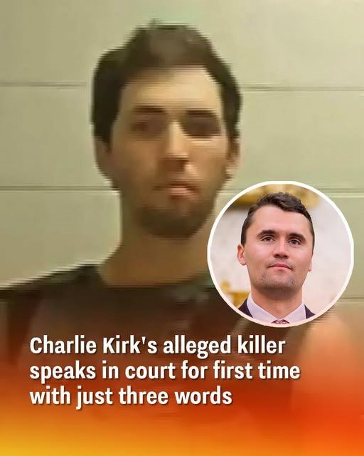 Charlie Kirk’s alleged killer speaks in court for first time with just three words