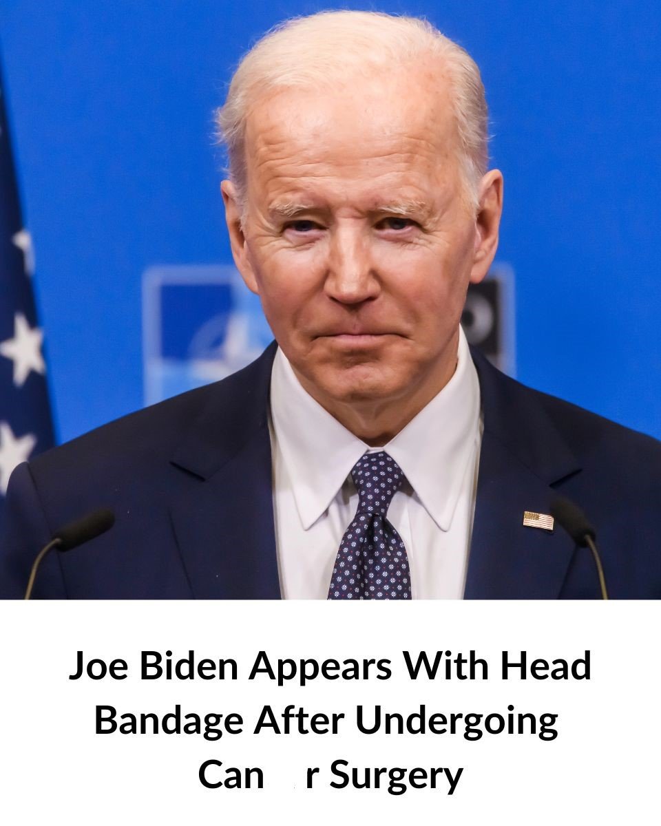 Joe Biden Appears With Head Bandage After Undergoing Canc.*r Surgery